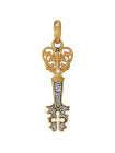 Православная подвеска "Ключ от Рая - Вера, надежда, Любовь"
