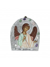 Арочная икона "Ангел Хранитель" в окладе