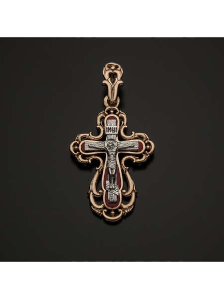 Крестик золотой православный