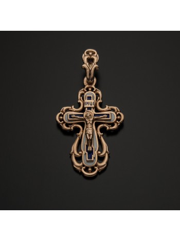 Крестик золотой православный 