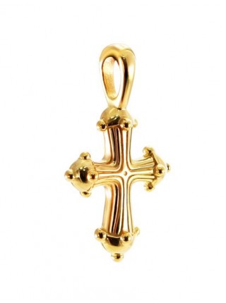 Православный крест "Булава", желтое золото